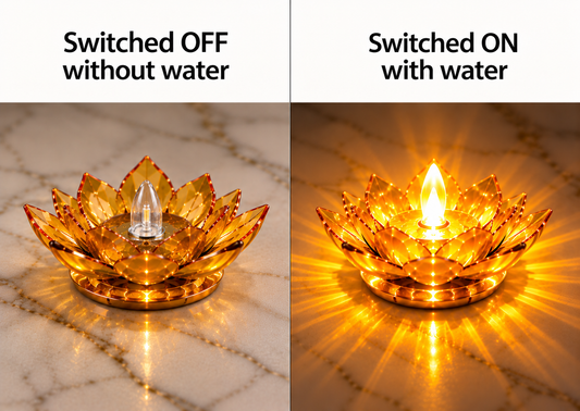 3D Reflection Water Sensor diya
