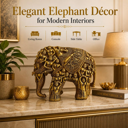 Handcrafted Human Incarnated Elephant Showpiece