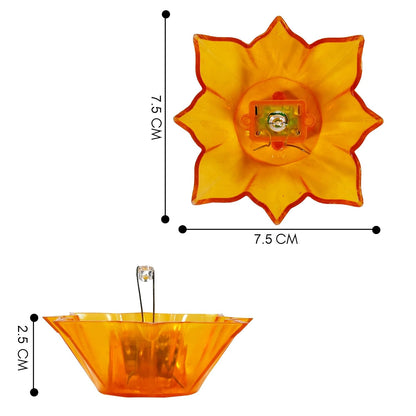 3D Reflection Water Sensor Rangoli Diya