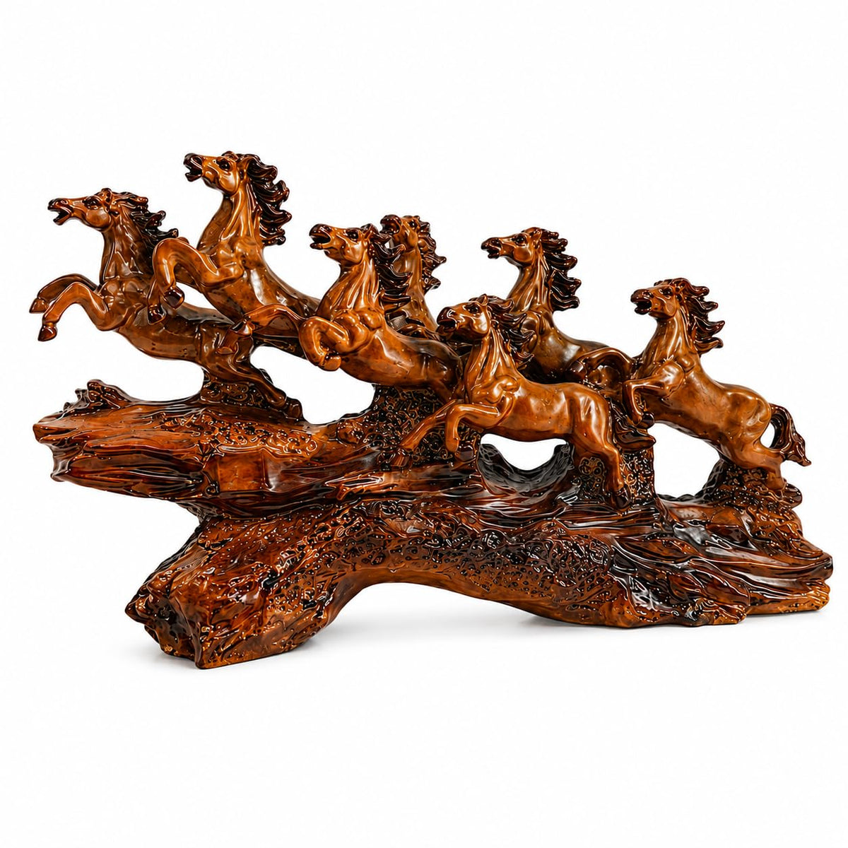 7 Running Horses Showpiece | 15 Inch