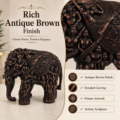 Handcrafted Human Incarnated Elephant Showpiece