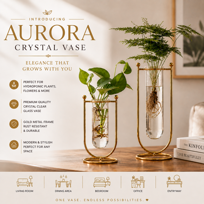 Aurora Crystal Vase (Set of 2)