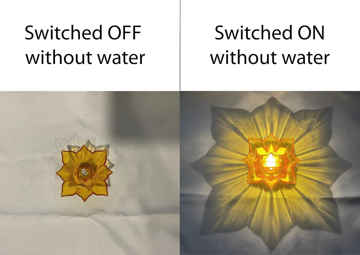 3D Reflection Water Sensor Rangoli Diya