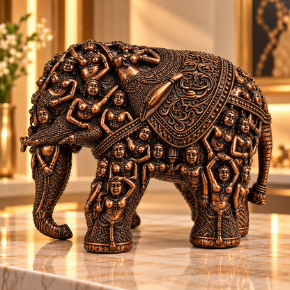 Handcrafted Human Incarnated Elephant Showpiece