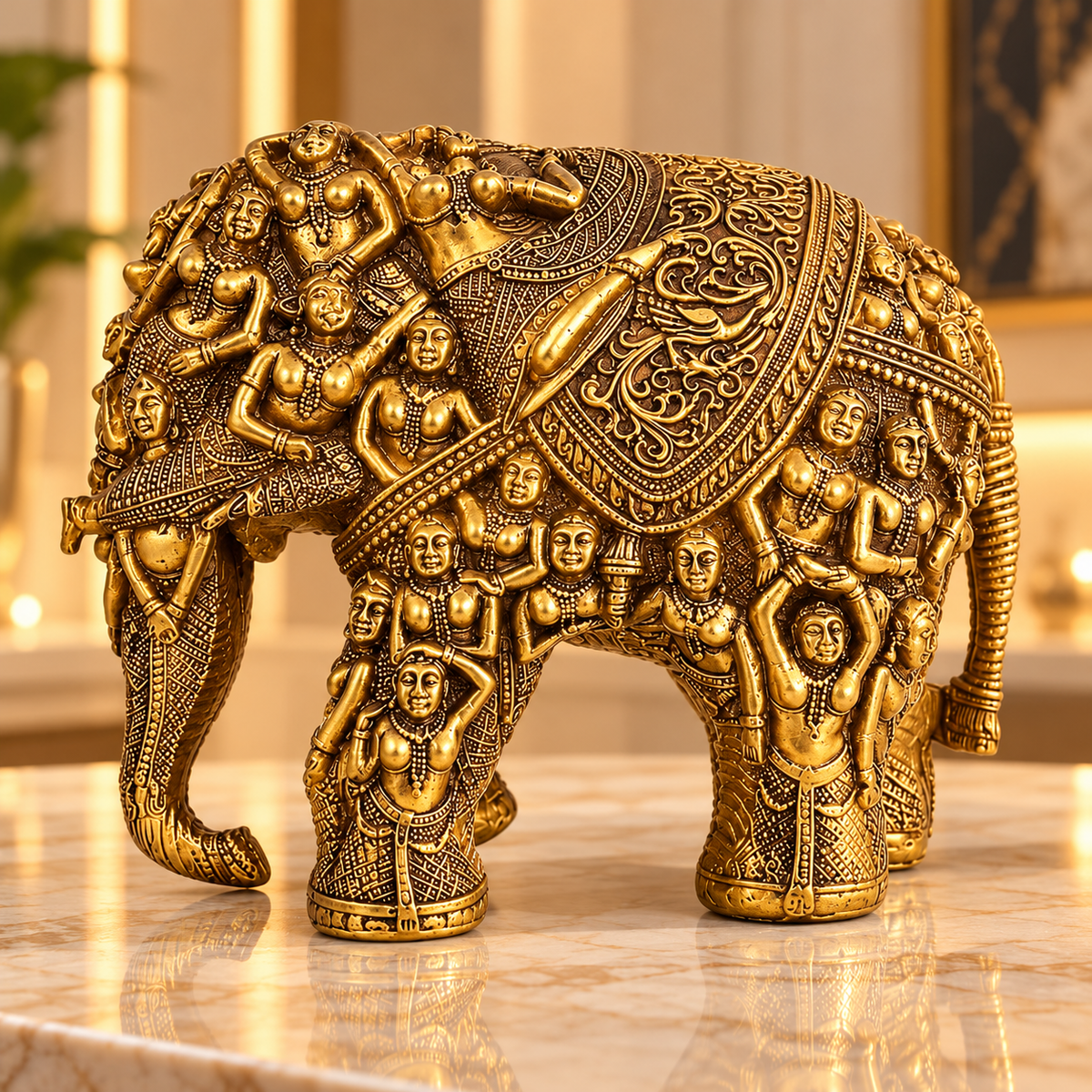 Handcrafted Human Incarnated Elephant Showpiece
