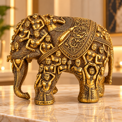Handcrafted Human Incarnated Elephant Showpiece